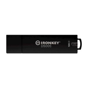USB disk Kingston Ironkey 128GB D500S, USB 3.2, FIPS 140-3 Level 3, TAA/CMMC, AES-256 bit