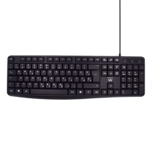 Tipkovnica Ewent Business s tihimi tipkami, črna, USB, SLO