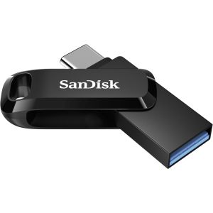 SanDisk Ultra Dual Drive Go USB Type C, 64GB 3.1/3.0, b do 150 MB/s, črn 