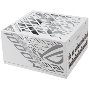 ASUS ROG Strix 1000W Platinum White Edition modularni napajalnik, ATX 3.1 kompatibilen, 80 PLUS Platinum, 10 let garancije