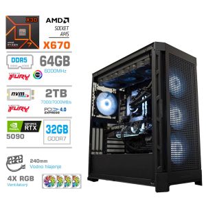 Računalnik PCX Exton R9 9950X3D/64GB/2TB/RTX5090/RGB