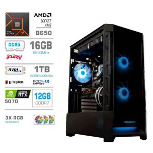 Računalnik PCX Exton R7 7700X/16GB/1TB/RTX5070/RGB