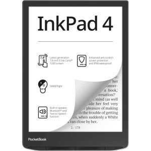 Elektronski bralnik PocketBook InkPad 4, srebrn