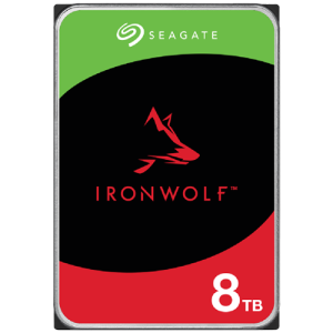 SEAGATE IronWolf NAS 8TB disk, 8.89cm (3.5"), SATA 6Gb/s, 5400 obratov/min