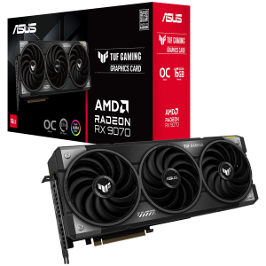 ASUS TUF Gaming Radeon RX 9070 OC Edition 16GB GDDR6 (TUF-RX9070-O16G-GAMING) grafična kartica, PCIe 5.0, 1xHDMI 2.1b, 3xDisplayPort 2.1a
