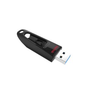 USB DISK SANDISK 256GB ULTRA, 3.0, črn, brez pokrovčka