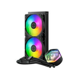 Komplet za tekočinsko hlajenje AIO Liquid Cooler Cooler Master MasterLiquid 240 Atmos, 240mm, ARGB, črn