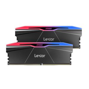RAM DDR5 32GB Kit (2x16) PC5-48000 6000MT/s CL30 1.4V, XMP, Lexar ARES RGB, črn