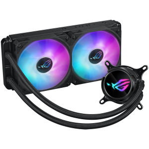 ASUS ROG Strix LC III 240 ARGB vodno hlajenje za procesor, dva 120mm ROG ARGB ventilatorja, Aura Sync