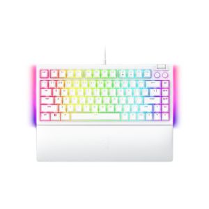 Tipkovnica Razer BlackWidow V4 75%, bela, US SLO g.