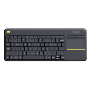 Brezžična tipkovnica Logitech K400 Plus Wireless Touch črna (Unifying, SLO gravura)