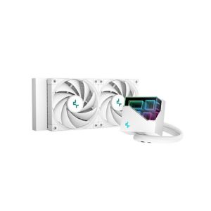 Komplet za tekočinsko hlajenje AIO Liquid Cooler DeepCool LT520 WH, 240mm, RGB, white