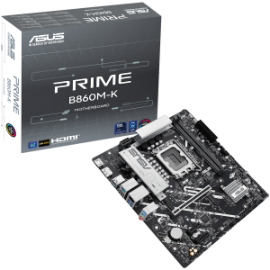 ASUS PRIME B860M-K LGA1851 mATX osnovna plošča - Intel B860, 2xDDR5, 2xM.2, 4xSATA