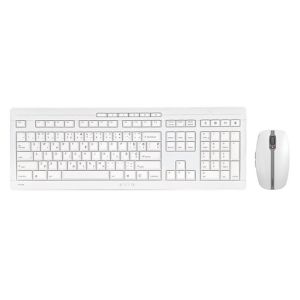 Tipkovnica in miška Cherry STREAM DESKTOP Wireless, bela, USB, US SLO g.