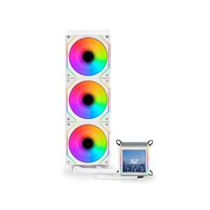 Komplet za tekočinsko hlajenje AIO Liquid Cooler Lian Li GALAHAD II LCD 360 SL-Infinity, ARGB, bel