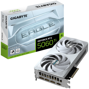 GIGABYTE GeForce RTX 5060 Ti EAGLE OC ICE 16G GDDR7 grafična kartica, PCIe 5.0, 1xHDMI 2.1b, 3xDisplayPort 2.1b