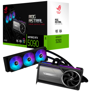 ASUS ROG Astral LC GeForce RTX 5090 OC Edition 32GB GDDR7 (ROG-ASTRAL-LC-RTX5090-O32G-GAMING) grafična kartica, PCIe 5.0, 2xHDMI 2.1b, 3xDisplayPort 2.1b