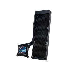 Komplet za tekočinsko hlajenje AIO Liquid Cooler Lian Li HydroShift LCD 360 Fanless, črn
