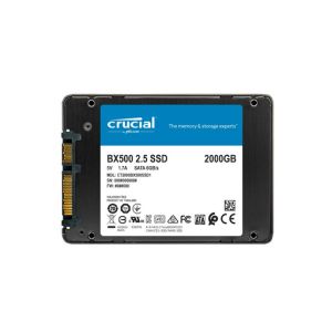 SSD 2TB 2.5" SATA3 3D TLC, 7mm, CRUCIAL BX500 (CT2000BX500SSD1)