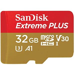 SDHC SANDISK MICRO 32GB EXTREME PLUS, 95/90MB/s, A1, UHS-I, V30, U3, adapter