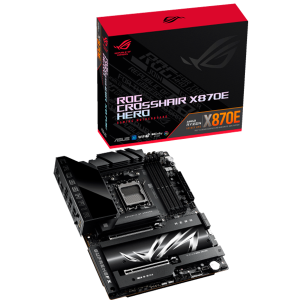 ASUS ROG CROSSHAIR X870E HERO AM5 ATX osnovna plošča - AMD X870E, 4xDDR5, 5xM.2, 1xSlimSAS