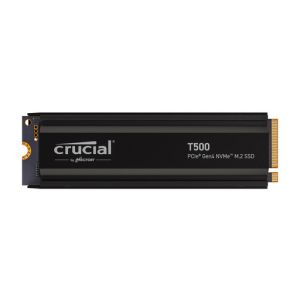 SSD 1TB M.2 80mm PCI-e 4.0 x4 NVMe, CRUCIAL T500 Heatsink (CT1000T500SSD5)