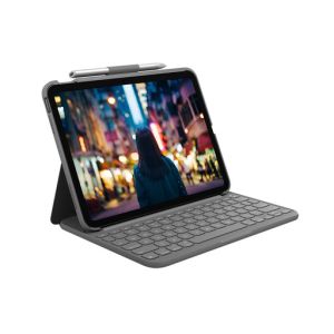 Ovitek s tipkovnico Logitech SLIM FOLIO za iPad (10. gen), siv