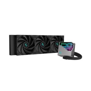 Komplet za tekočinsko hlajenje AIO Liquid Cooler DeepCool LT720, 360mm, RGB, črn