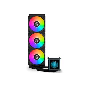 Komplet za tekočinsko hlajenje AIO Liquid Cooler Lian Li GALAHAD II LCD 360, ARGB, črn