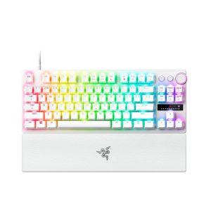 Tipkovnica Razer Huntsman V3 Pro Tenkeyless, bela, US SLO g.