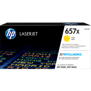 HP 657X - Visok izkoristek - rumena - LaserJet 