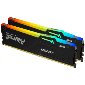 Kingston 32GB 6000MT/s DDR5 CL36 DIMM (Kit of 2) FURY Beast RGB EXPO pomnilnik
