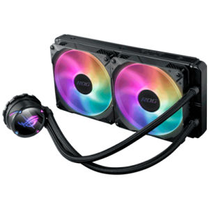 ASUS ROG Strix LC II 240 ARGB vse-v-enem tekoči CPU hladilnik z Aura Sync in dvojnimi ROG 120 mm naslovljivimi RGB 