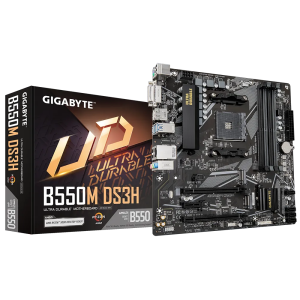 GIGABYTE B550M DS3H, DDR4, SATA3, USB3.2Gen1, HDMI, AM4 mATX