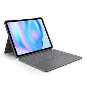 Ovitek s tipkovnico Logitech Combo Touch za iPad Air 13", M2, siv, Slo g.