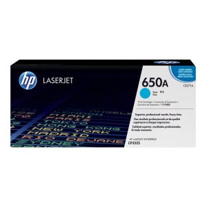 HP 650A - cian - original - LaserJet - toner (CE271A)