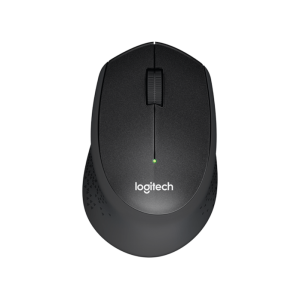 Logitech M330 Silent Plus brezžična miška, črna