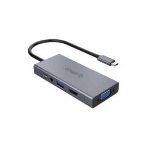 Priključna postaja USB-C, 5 in 1, USB 3.0, HDMI, VGA, avdio, PD 60W, ORICO MC-U501P