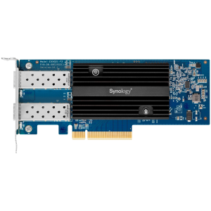 Synology E10G21-F2 dual-port 10GbE SFP+ add-in card, Optical SR, Optical LR, and DAC support