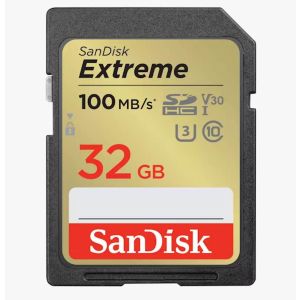 SDHC SANDISK 32GB EXTREME, 100/60MB/s, UHS-I, Speed Class 3 (U3), V30,C10
