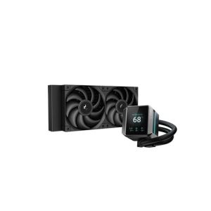 Komplet za tekočinsko hlajenje AIO Liquid Cooler DeepCool MYSTIQUE 240, 240mm, LCD, črn