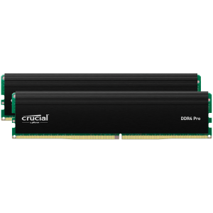 Crucial Pro Overclocking 32GB Kit (2x16GB) DDR5-6400 UDIMM CL38 črn pomnilnik