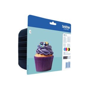 Brother LC123 - 4-pakiranje - črna, rumena, cianova, škrlatna 