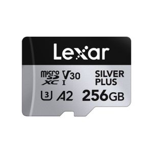Spominska kartica Lexar Professional SILVER Plus, micro SDXC, 256GB, U3, V30, A2, UHS-I, z adapterjem