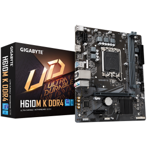 GIGABYTE H610M K DDR4 LGA1700 mATX osnovna plošča - Intel H610, 2xDDR4, 1xM.2, 2xSATA