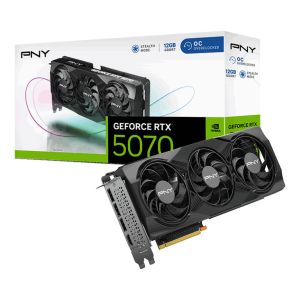 PNY GeForce RTX 5070 Ti 16GB Overclocked Triple Fan Plus DLSS 4 grafična kartica, PCIe 5.0, 1xHDMI 2.1b, 3xDisplayPort 2.1b