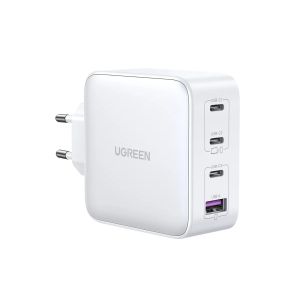 Ugreen USB-A in 3x USB-C 100W GaN hitri polnilec - box Bel