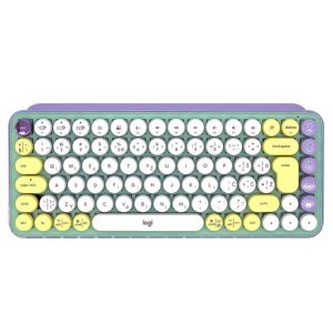 Tipkovnica Logitech POP Keys z EMOJI, mehanska, mint, SLO g.