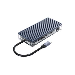 Priključna postaja USB-C, 11 in 1, 3x USB 3.0, 1x USB 2.0, HDMI, VGA, avdio, čitalec kartic, RJ45, PD 100W, ORICO WB-11P