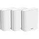 ASUS ZenWiFi BQ16 (3-paket) BE25000 Quad-band WiFi 7 (802.11be) Mesh sistem, dvojna 10G porta, starševski nadzor, AiMesh
